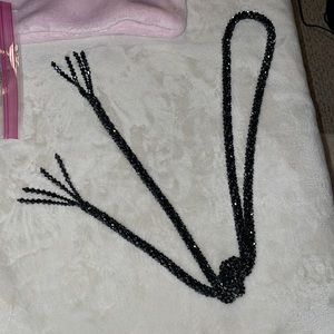 Beaded knotted necklace